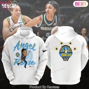 Chicago Sky Angel Reese Design White Hoodie