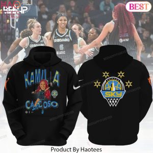 Chicago Sky Kamilla Cardoso Design Black Hoodie