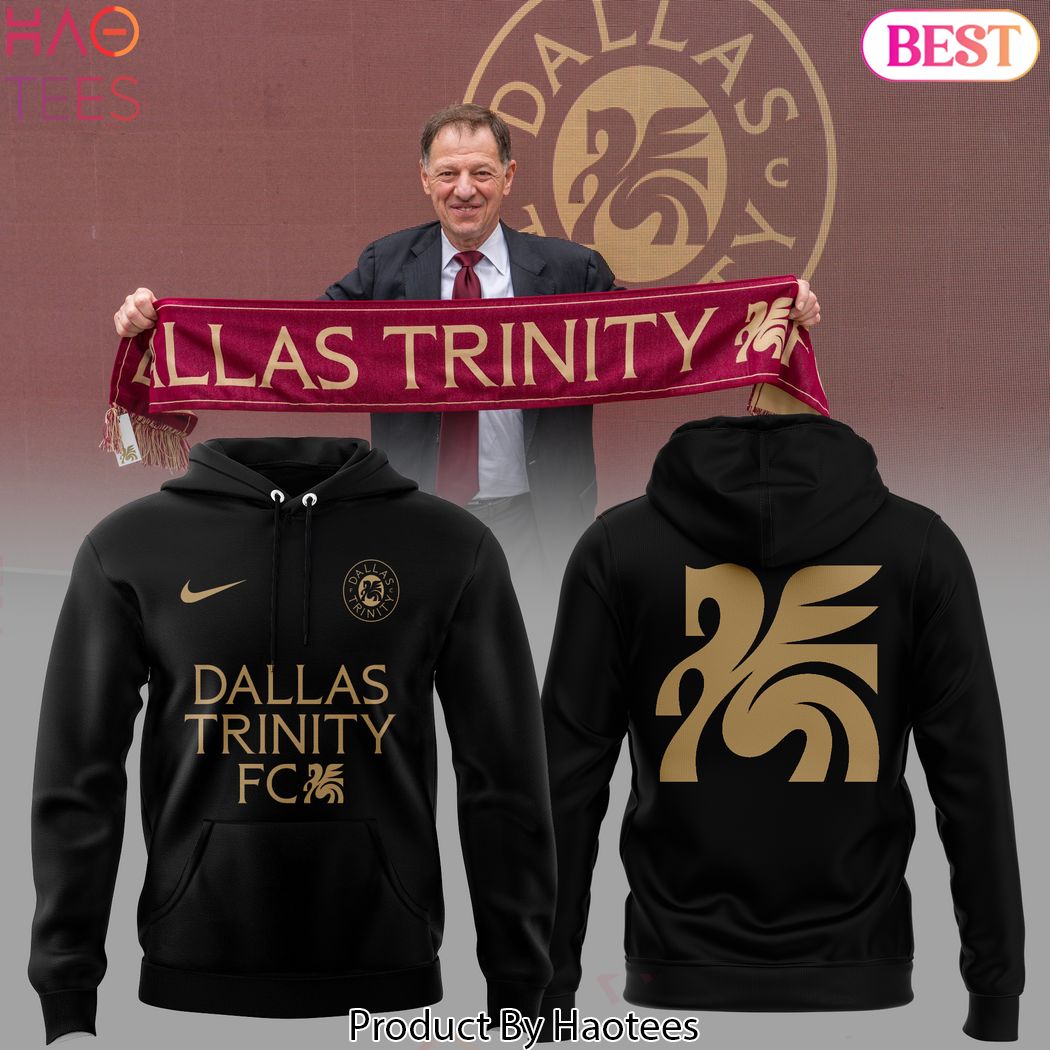 Dallas Trinity FC Design Black Hoodie