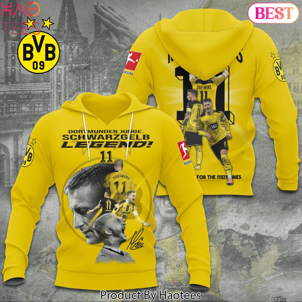Dortmunder Junge Schwarz Gelb Legend Marco Reus Thank You For The Memories Hoodie