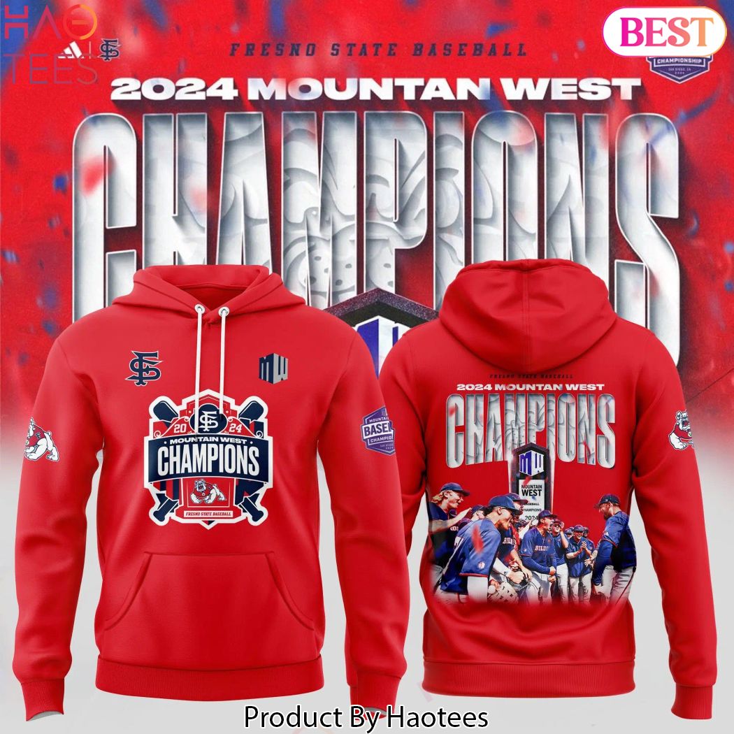 Fresno State Bulldog Baseball Mountain West Tournament Champions 2024 Hoodie