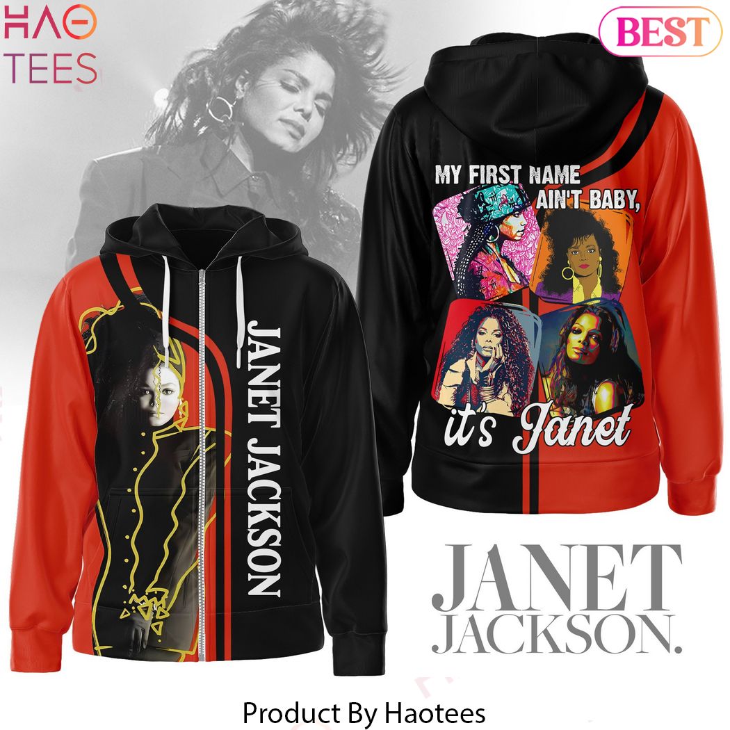 Janet Jackson My First Name Aint Baby Zip Hoodie