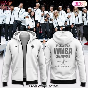 Las Vegas Aces  BACK-TO-BACK WNBA CHAMPIONS 2022 & 2023 _ Zip Hoodie