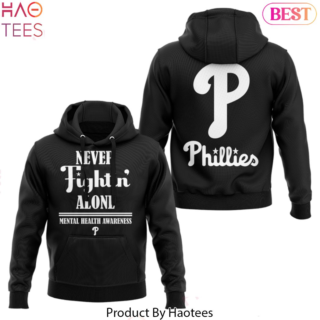 Mental Health Awareness Month Philadelphia Phillies Black Hoodie