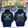 Michigan Wolverines Big Lacrosse Champions Design Hoodie