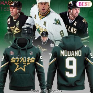 Mike Modano 9 For Fans Of The Dallas Stars Hockey Hoodie