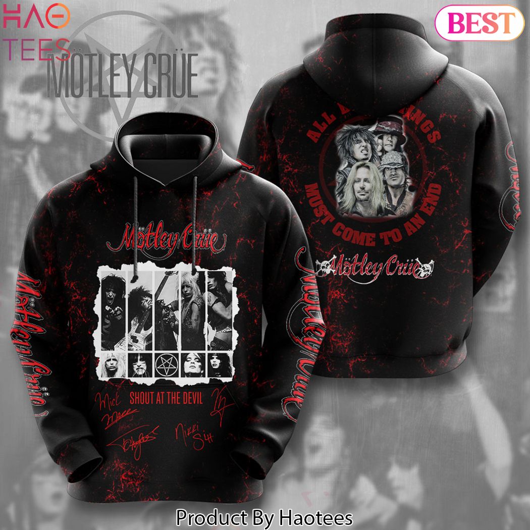 Motley Crue Shout At The Devil Signature Hoodie Motley Crue Shout At The Devil Signature Hoodie
