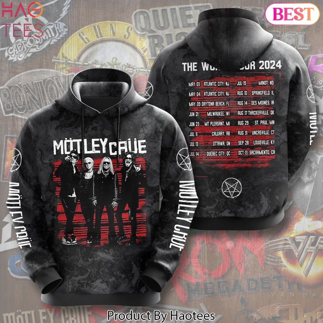 Motley Crue The World Tour 2024 Hoodie
