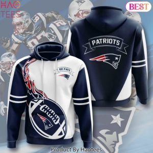 New England Patriots All Over Print Pullover Design Hoodie