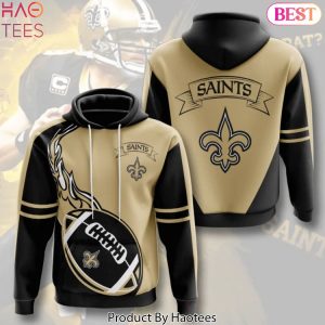 New Orleans Saints All Over Print Pullover Hoodie