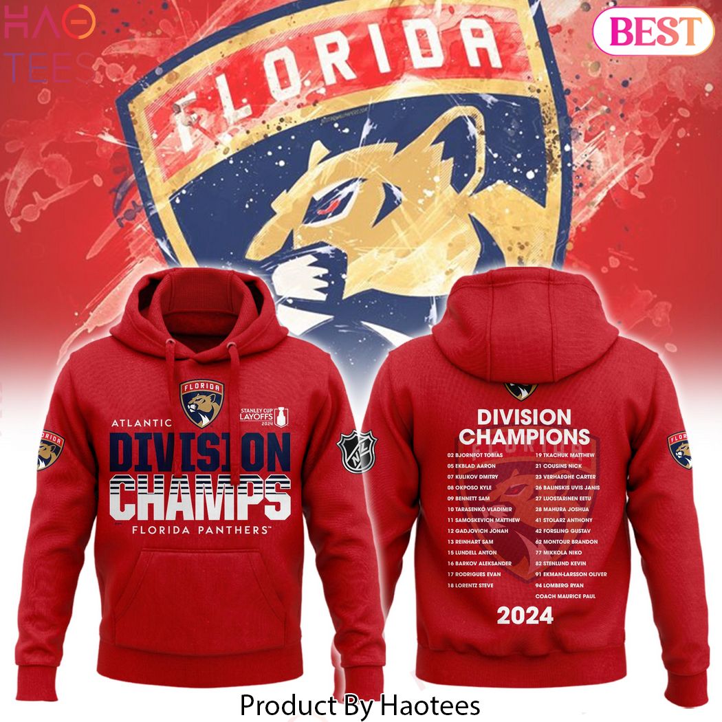 NHL 2024 Atlantic Division Champs Florida Panthers Hoodie NHL 2024 Atlantic Division Champs Florida Panthers Hoodie