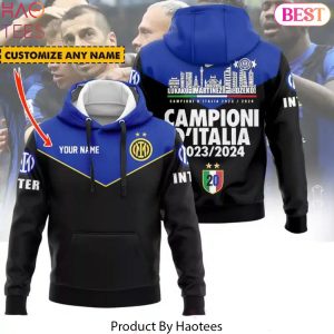 Personalized Inter Milan Champions 2024 Hoodie
