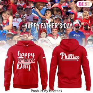 Philadelphia Phillies Happy Father Day Red Hoodie