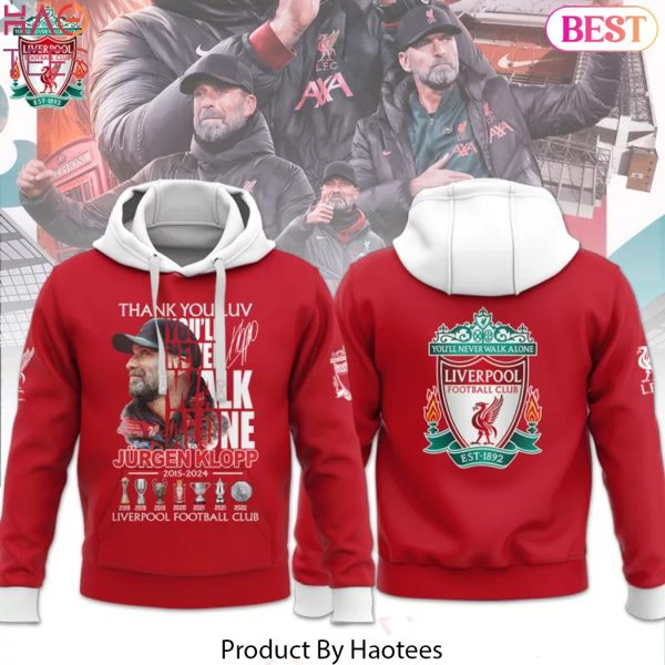 Thank You Coach Jurgen Klopp Liverpool 2015-2024 Design Hoodie