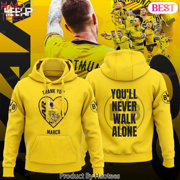 Thank You Marco Reus Dortmunder Jung Legende Design Gold Hoodie