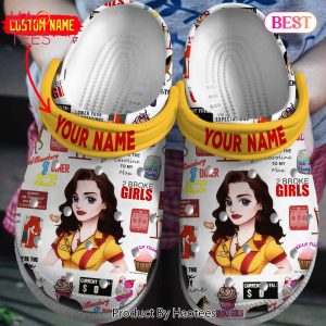2 Broke Girls TV Series Crocs Crocband Clogs Shoes Comfortable For Men Women and Kids