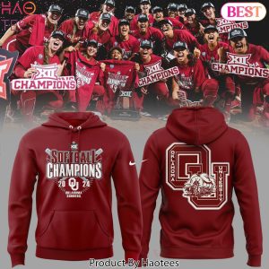 2024 Big 12 Softball Conference Tournament Champions Oklahoma Sooners Hoodie