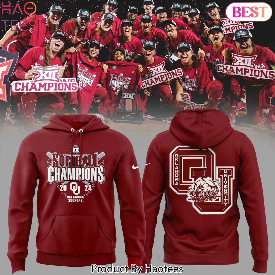 2024 Big 12 Softball Conference Tournament Champions Oklahoma Sooners Hoodie