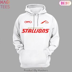 2024 UFL Birmingham Stallions Football Design White Hoodie