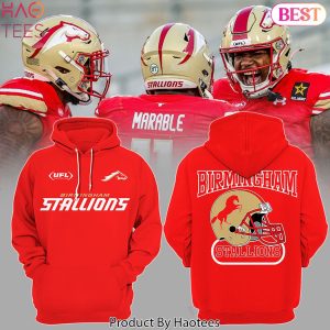 2024 UFL Birmingham Stallions Football Special Design Hoodie