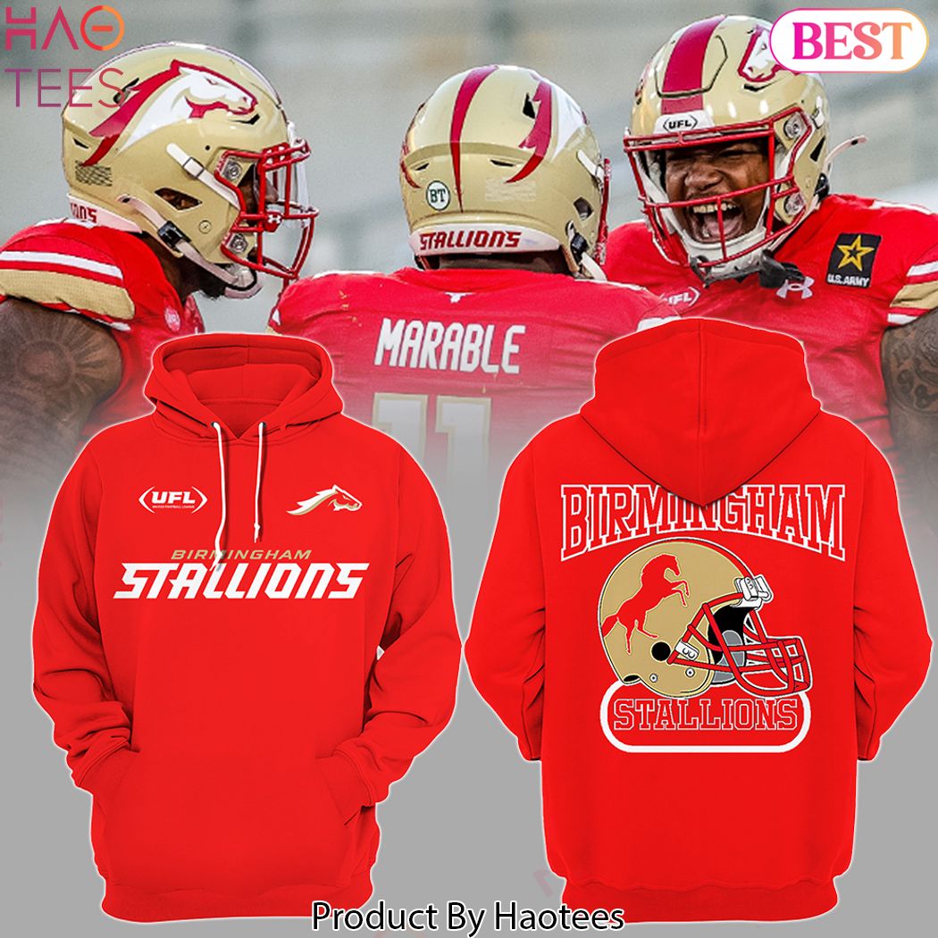 2024 UFL Birmingham Stallions Football Special Design Hoodie