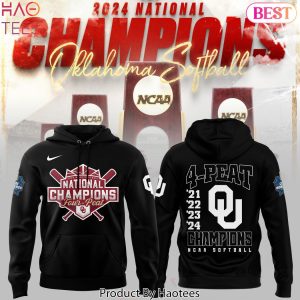 4-Peat Boomer Sooner National Champion Oklahoma Sooners Black Hoodie