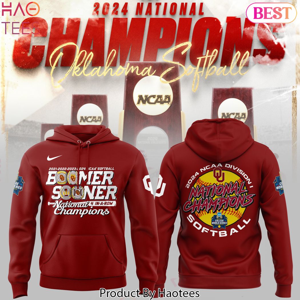 4-Peat Boomer Sooner Oklahoma Sooners Design Red Hoodie
