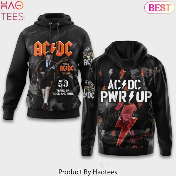 AC DC 50 Years Of Rock And Roll Pwr Up Tour Hoodie