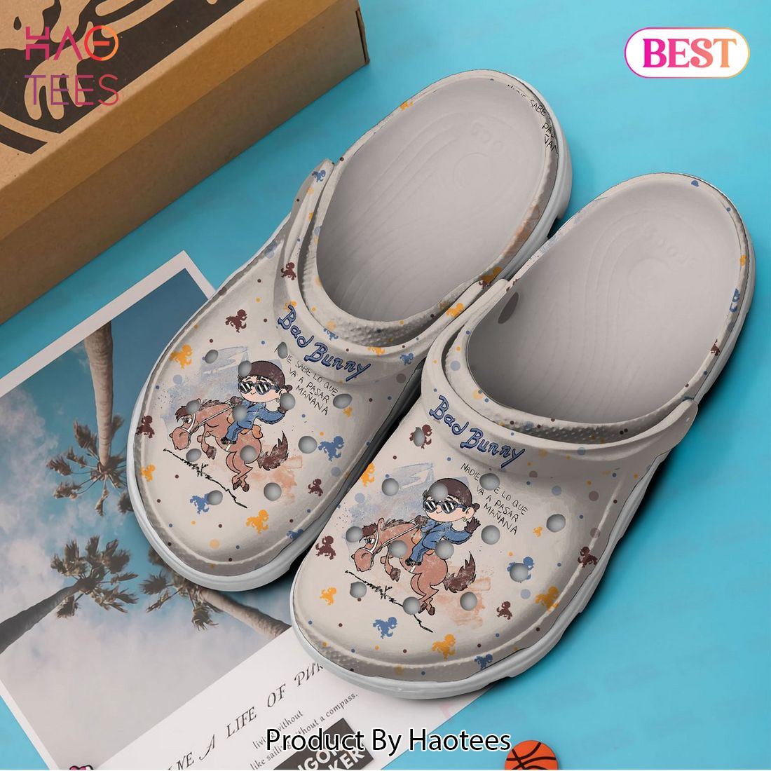 Bad Bunny Music Crocs Crocband Clogs Shoes Comfortable For Men Women and Kids Bad Bunny Music Crocs Crocband Clogs Shoes Comfortable For Men Women and Kids