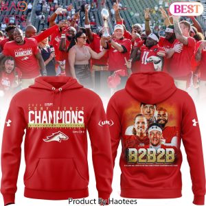 Birmingham Stallions 2024 Usfl Conference Champions Deisgn Red Hoodie