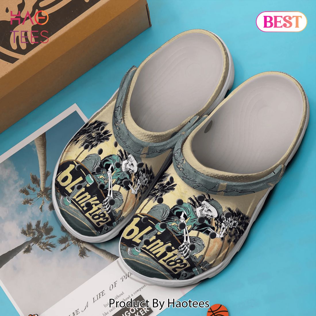 Blink 182 MusicCrocs Crocband Clogs Shoes Comfortable For Men Women and Kids Blink 182 MusicCrocs Crocband Clogs Shoes Comfortable For Men Women and Kids