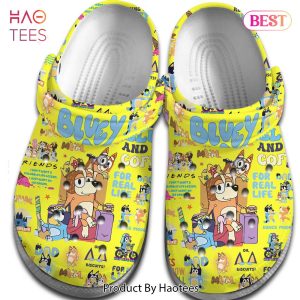 Bluey Cartoon Crocs Crocband Clogs Shoes Comfortable For Men Women and Kids Exclusive