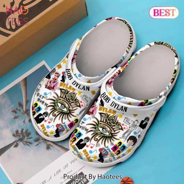 Bob Dylan Music Crocs Crocband Clogs Shoes Comfortable For Men Women and Kids
