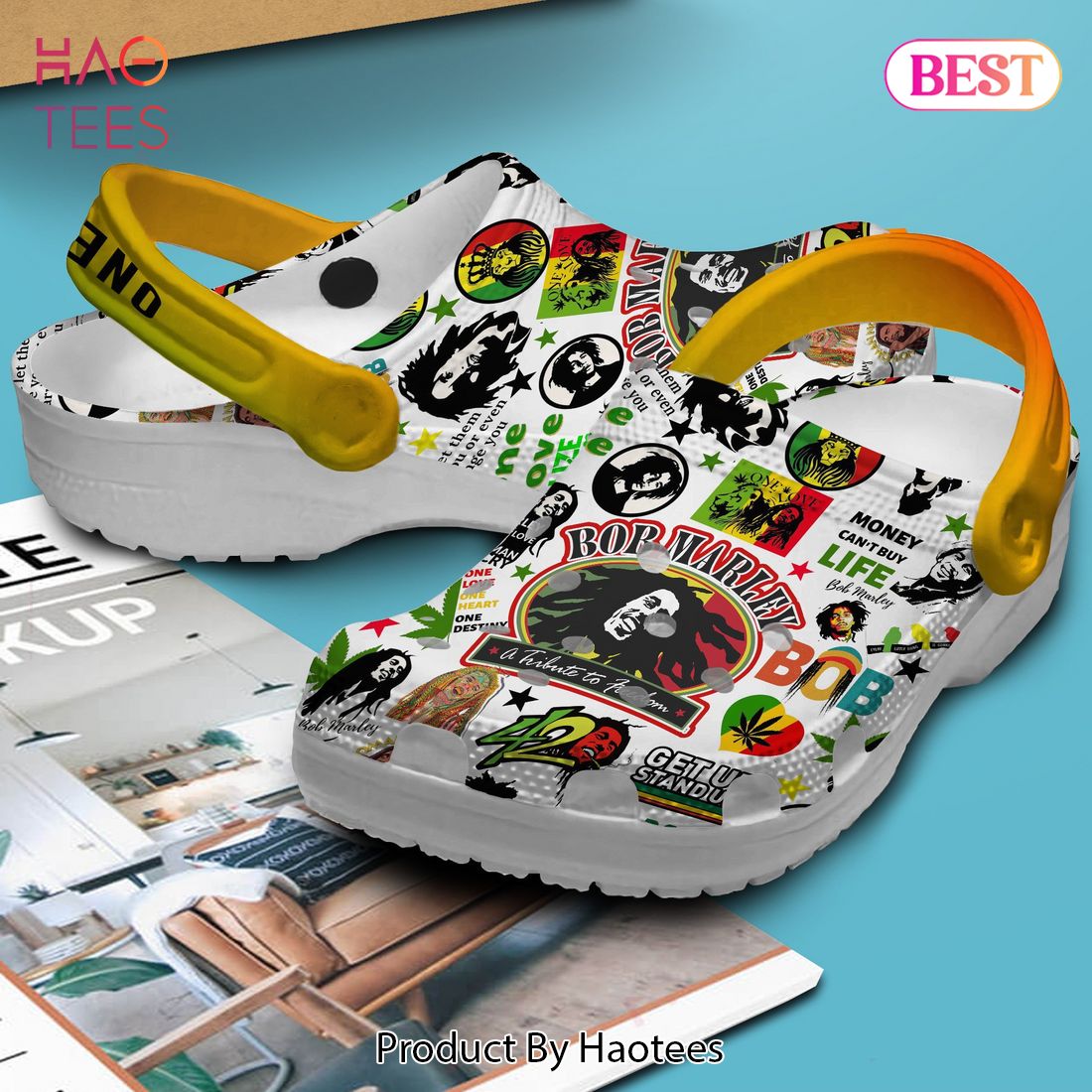 Bob Marley Music Crocs Crocband Clogs Shoes Comfortable For Men Women and Kids Bob Marley Music Crocs Crocband Clogs Shoes Comfortable For Men Women and Kids