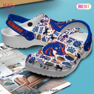 Boise State Broncos NCAA Sport Crocs Crocband Clogs Shoes Comfortable For Men Women and Kids