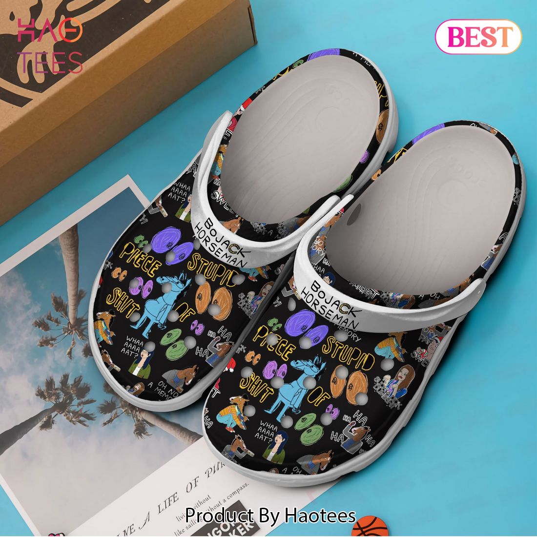 BoJack Horseman TV Series Crocs Crocband Clogs Shoes Comfortable For Men Women and Kids BoJack Horseman TV Series Crocs Crocband Clogs Shoes Comfortable For Men Women and Kids