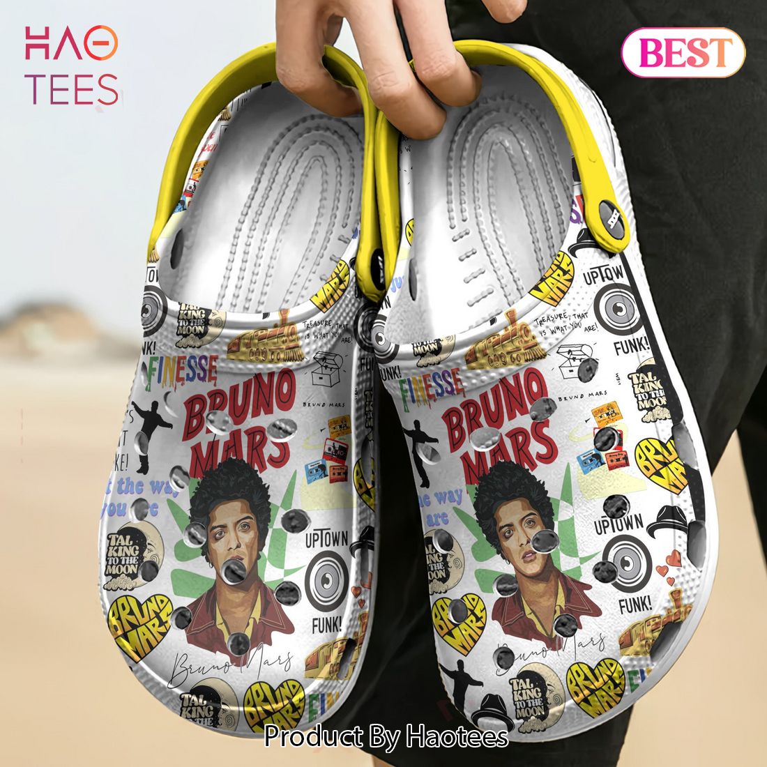 Bruno Mars Music Crocs Crocband Clogs Shoes Comfortable For Men Women and Kids Bruno Mars Music Crocs Crocband Clogs Shoes Comfortable For Men Women and Kids