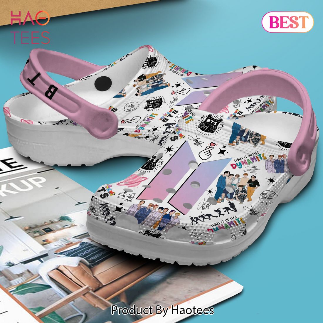 BTS Music Crocs Crocband Clogs Shoes Comfortable For Men Women and Kids BTS Music Crocs Crocband Clogs Shoes Comfortable For Men Women and Kids