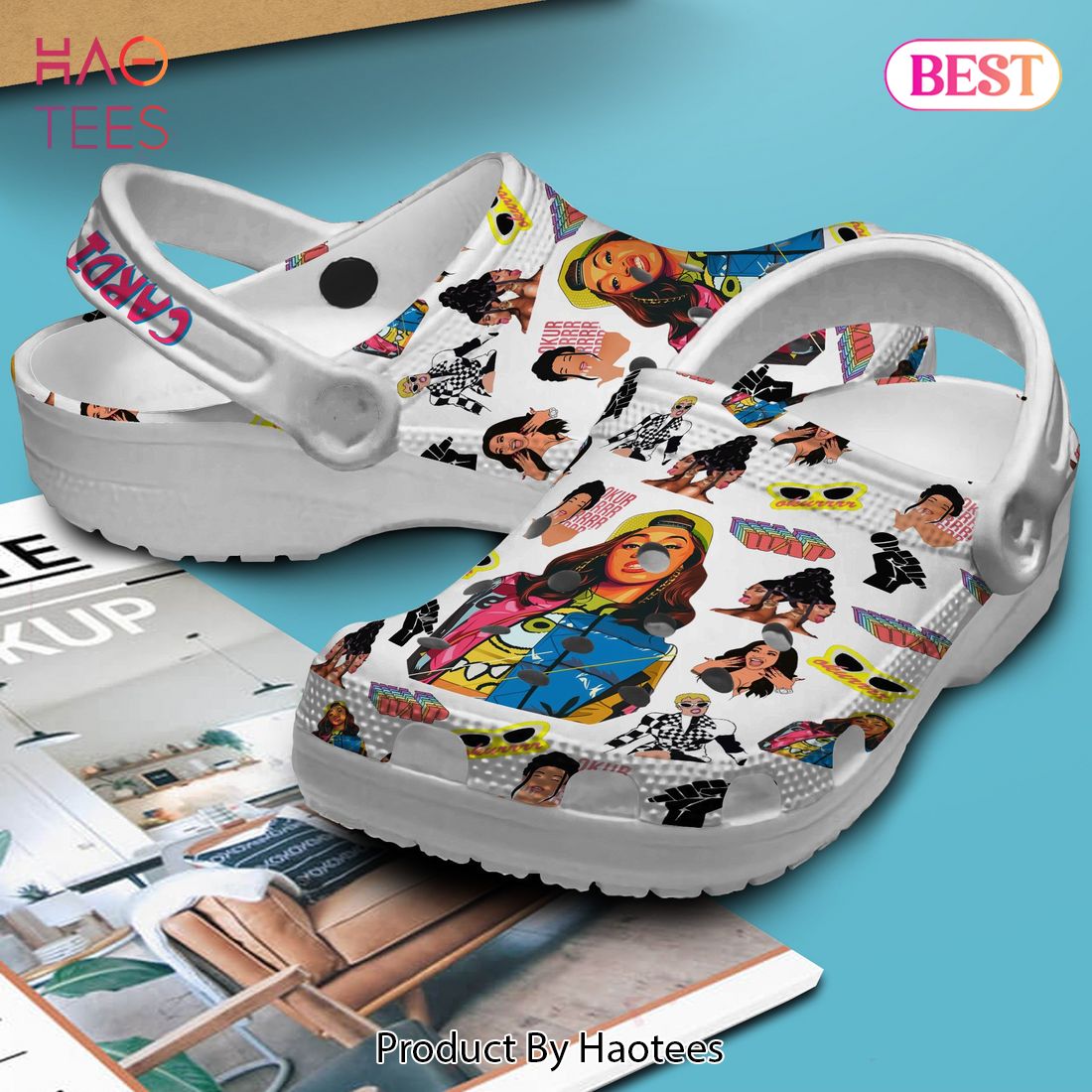 Cardi B Music Crocs Crocband Clogs Shoes Comfortable For Men Women and Kids Cardi B Music Crocs Crocband Clogs Shoes Comfortable For Men Women and Kids