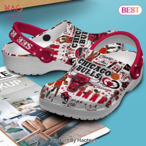 Chicago Bulls NBA Sport Crocs Crocband Clogs Shoes Comfortable For Men Women and Kids