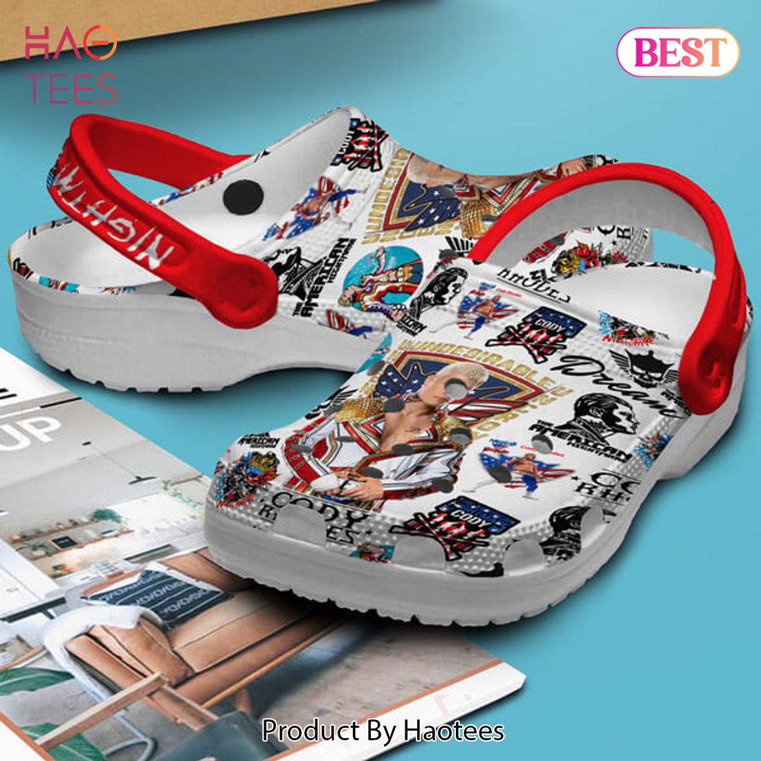Cody Rhodes WWE SportCrocs Crocband Clogs Shoes Comfortable For Men Women and Kids Cody Rhodes WWE SportCrocs Crocband Clogs Shoes Comfortable For Men Women and Kids