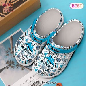 Cronulla Sutherland Sharks NRL Sport Crocs Crocband Clogs Shoes Comfortable For Men Women and Kids