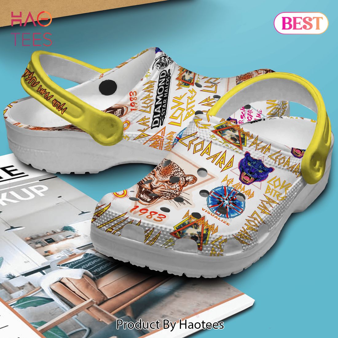 Def Leppard Music Crocs Crocband Clogs Shoes Comfortable For Men Women and Kids Def Leppard Music Crocs Crocband Clogs Shoes Comfortable For Men Women and Kids