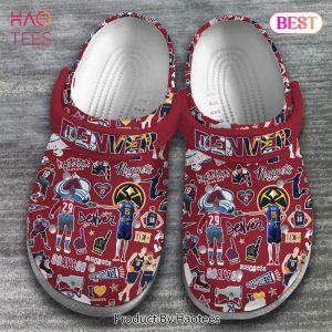 Denver Nuggets NBA Basketball Sport Crocs Crocband Clogs Shoes Comfortable For Men Women and Kids Exclusive