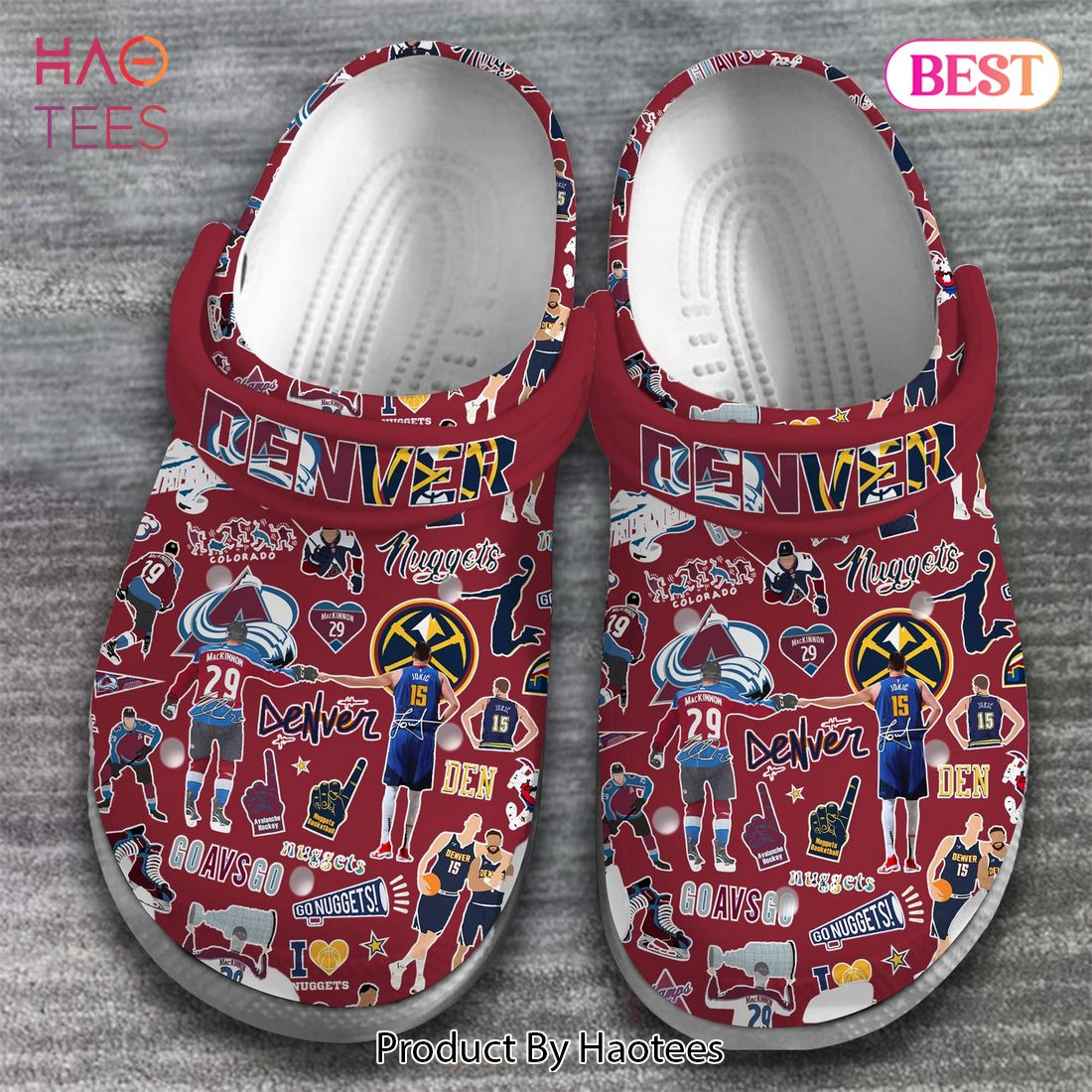 Denver Nuggets NBA Basketball Sport Crocs Crocband Clogs Shoes Comfortable For Men Women and Kids Exclusive Denver Nuggets NBA Basketball Sport Crocs Crocband Clogs Shoes Comfortable For Men Women and Kids Exclusive