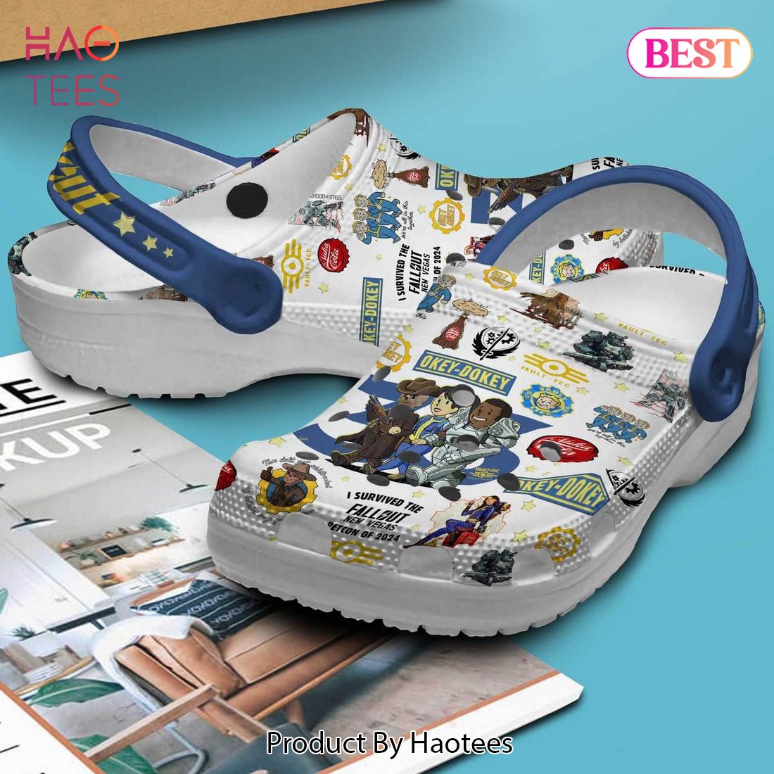 Fallout Shelter Game Crocs Crocband Clogs Shoes Comfortable For Men Women and Kids Fallout Shelter Game Crocs Crocband Clogs Shoes Comfortable For Men Women and Kids