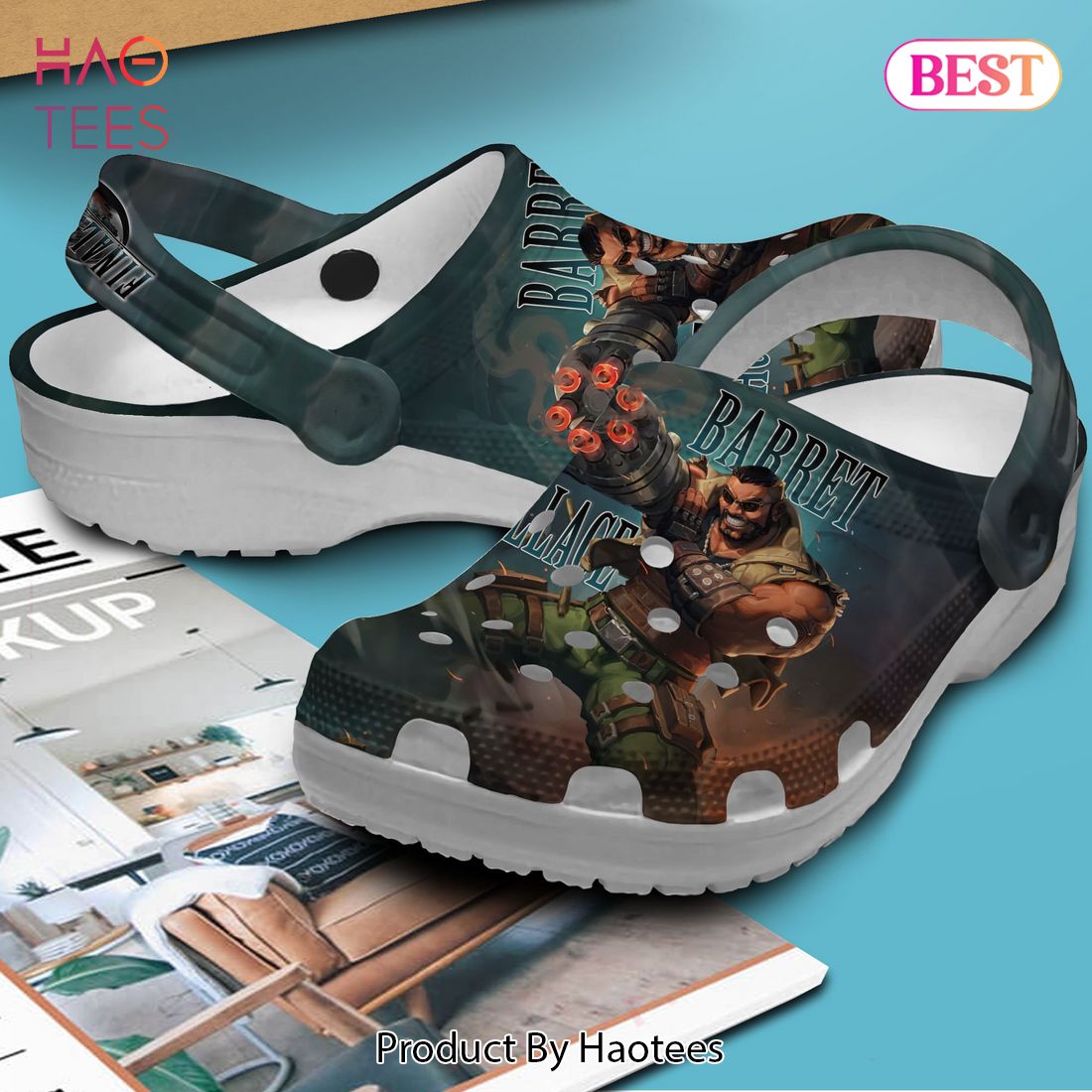 Final Fantasy VII Movie Crocs Crocband Clogs Shoes Comfortable For Men Women and Kids Final Fantasy VII Movie Crocs Crocband Clogs Shoes Comfortable For Men Women and Kids