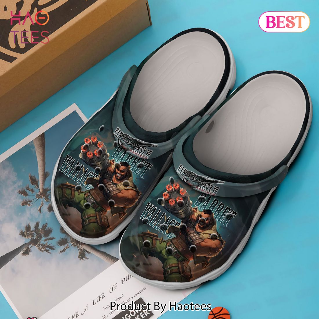 Final Fantasy VII Movie Crocs Crocband Clogs Shoes Comfortable For Men Women and Kids Final Fantasy VII Movie Crocs Crocband Clogs Shoes Comfortable For Men Women and Kids