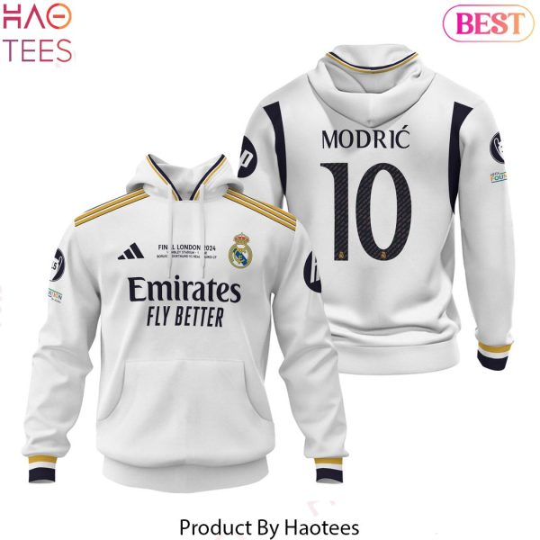 Final London 2024 Real Madrid Luka Modric Hoodie