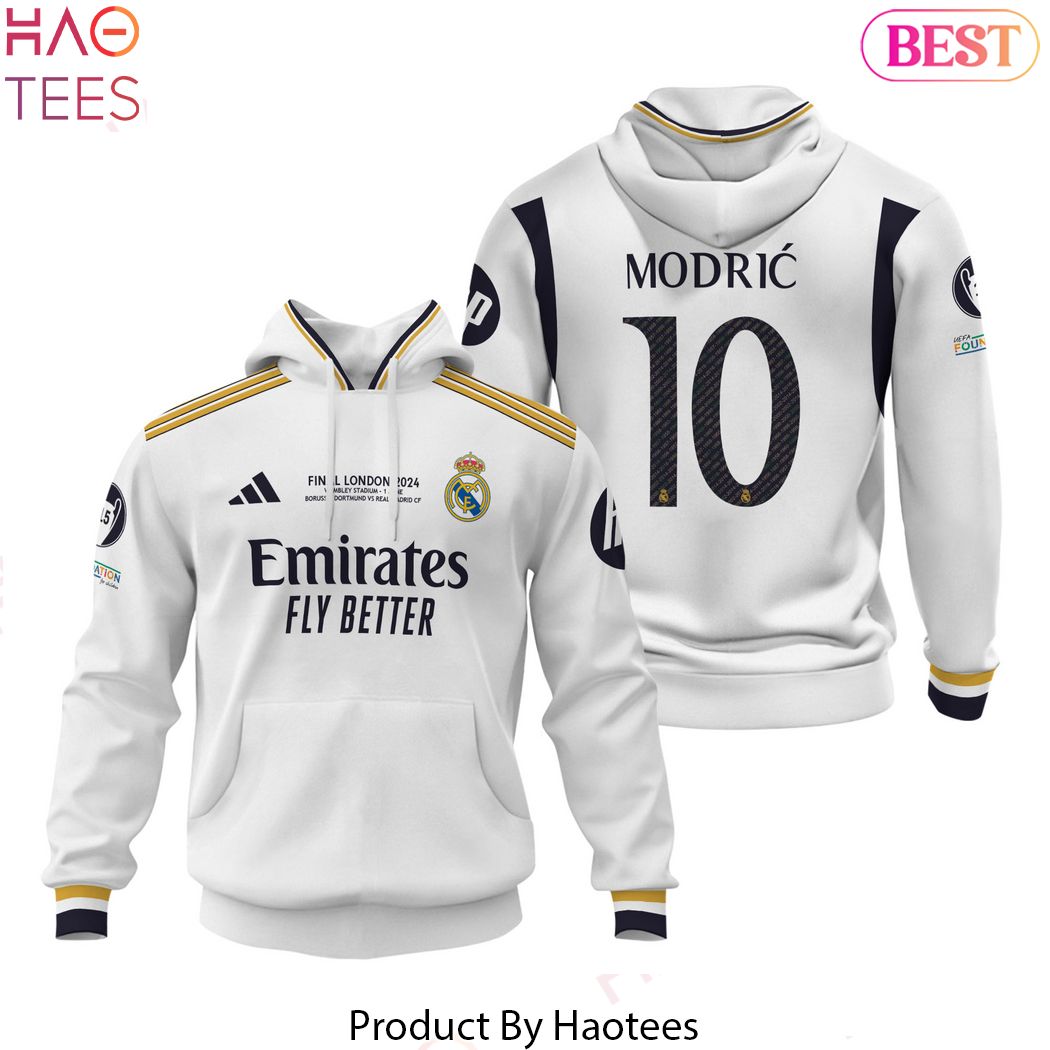 Final London 2024 Real Madrid Luka Modric Hoodie Final London 2024 Real Madrid Luka Modric Hoodie